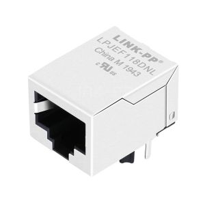 Cheap Tab Down Without LED 1X1 Port Side Entry Pcb Shielded RJ45 Modular Jack without Integrated Magnetics for sale