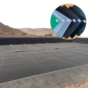 1.0mm 1.5mm Black Plastic Geomembrane for River and Tailings Reservoir Anti