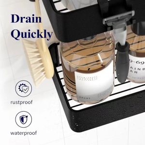 No Drilling Modern Reinforcement Design Traceless Adhesive Shower Caddy