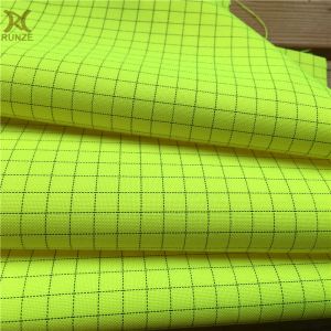 300D Polyester Woven Plain Check Anti-Static Oxford Fabric For Medical Cleanness
