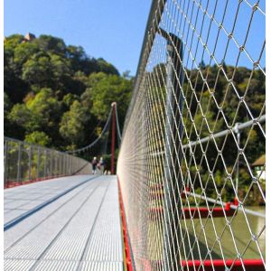316 Stainless Steel Rope Wire Mesh 100x100mm for Stair Railing