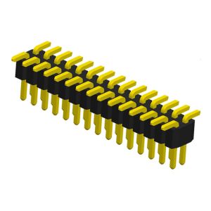 2 Row Pin Header Connector Single Plastics SMT Type Pcb Pin Connector 1.0mm