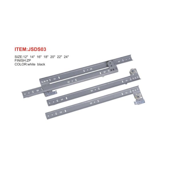 Quality Galvanized Sheet Metal Furniture Drawer Slides Zinc Plated Side Mounted wholesale