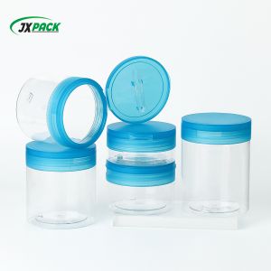PET Transparent Cosmetic Cream Jar with Customizable Capacity
