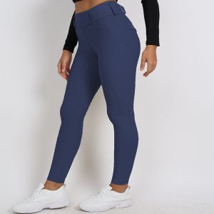 Navy Grip Riding Gear Legging Equestrian Breeches With Pocket