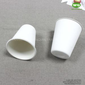 China 7oz White 100% Nature Plant Fiber Drinking Cup,9oz Bleached Composatable Sugarcane Pulp Coffee Cup-Disposable Hot Cups on sale