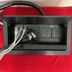 Cheap UPS and DC power supply with network integrated multi-function desktop socket for sale