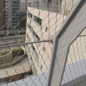 Architectural Facade 80x80 304 Stainless Steel Rope Mesh