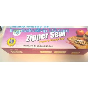 zip Slider Lock Seal Bags, Zipper Seal Food Bags, Single Double Slider Sealing,