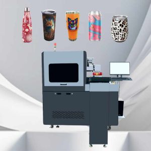 10-270mm Printing Length Cylinder UV Printer With Ethernet Connectivity And LCD Touch Screen Control Panel