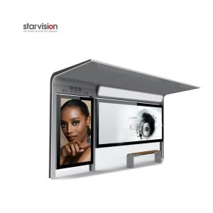 Static / Scrolling Poster Smart Bus Shelter 4200*2500*1600mm