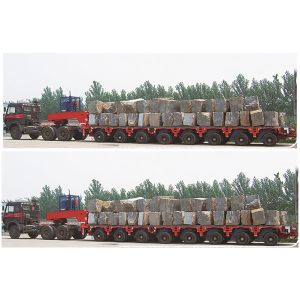 Hydraulic Bridge Truck Trailer with 500 Tons Capacity and Multi-axle Goldhofer