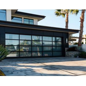 Modern Design Style Water Tightness Class 3 Transparent Glass Sectional Garage