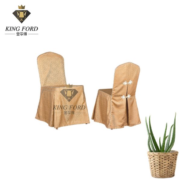 Quality 100% Polyester Stretchable Dining Back Chair Covers Plain Dyed wholesale