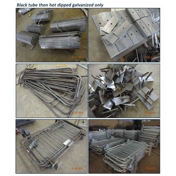 galvanized powder painted concert crowd control barrier