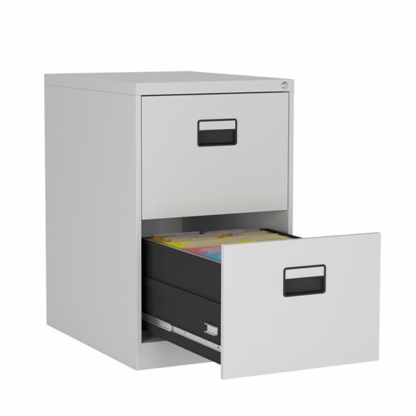 Quality Lockable 2 Drawers Office File Storage Cabinet With Simple Handle wholesale