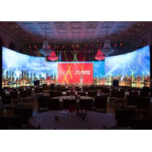 Die Casting Cabinet 500X500mm Arc Lock P4.81 Curved LED Screen