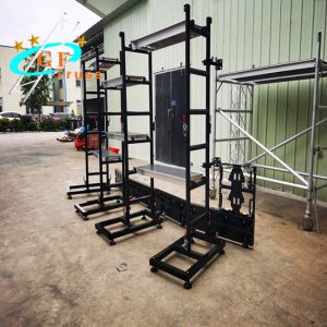 Black Aluminium 6061 LED Wall Ground Stand Spigot Connection