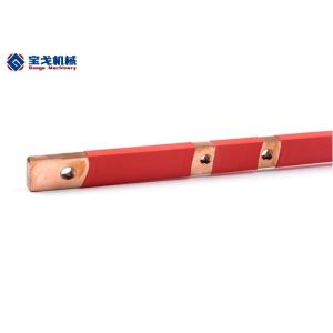 Insulation Sleeve Panel Board Busbar / Flat Tinned Copper Busbar