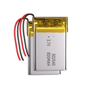 3.7v Li-polymer Battery 800mah 802540 Lithium Polymer Battery 802540 Lithium