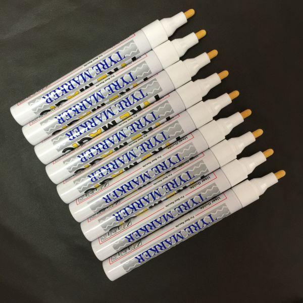 Customized Aluminum Barrel White Colors Permanent Tire Paint Marker Pen/ Paint Marker