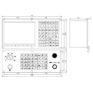 3 Axis Milling Machine computer numerical controller With Tool Magazine Function
