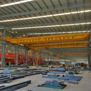 Good Lifting Construction Double Beam Bridge Crane In Workshop