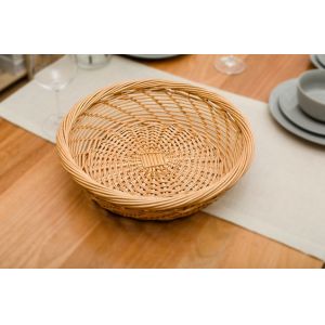 Wicker fruit basket willow bread basket water cleaning round shape customized