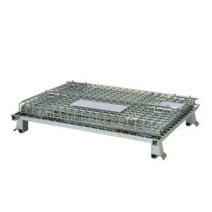 Durable Collapsible Wire Mesh Containers Storage Wire Cage Stackable Stillages