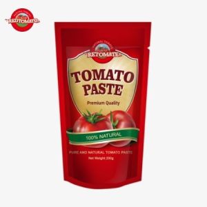 Cheap FDA Certificate For Double Concentrated Tomato Paste 200g In Stand-Up Sachet for sale