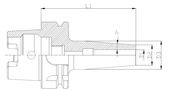 Special Steel Shrink Tool Holder HSK63A High Rigidity Clamping For Normal Cutting Tools