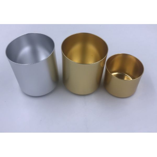 Quality OEM Aluminium Candle Cup 0.5L Empty Tea Light Containers wholesale