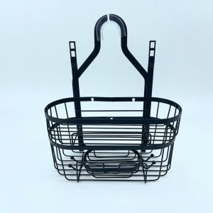 Rustproof Black Over Head Shower Caddy Bathroom Hanging Shower Organizer with