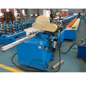 Column Fence Post Roll Forming Machine 0.4mm - 1.2mm Wire Mesh Peach Shaped