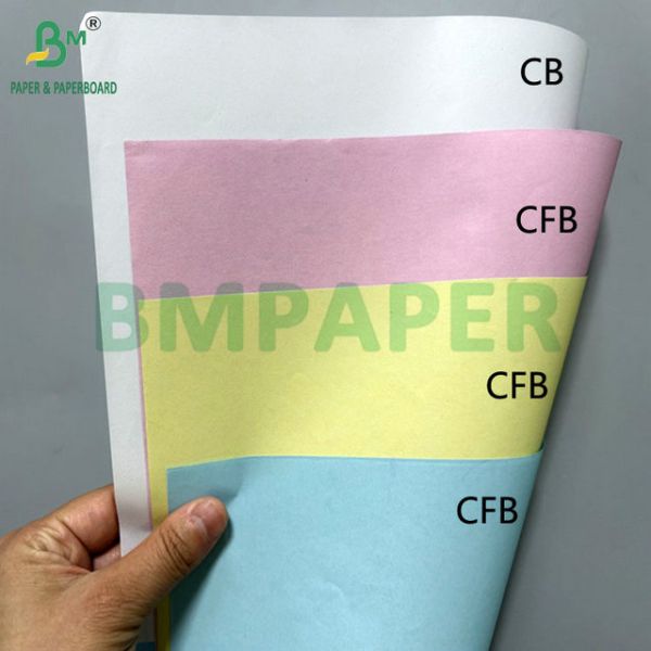50gsm 60gsm 8.5" x 14" Pink Blue Color Carbonless Paper For Delivery receipt 50gsm 60gsm 8.5" x 14" Pink Blue Color Carbonless Paper For Delivery receipt