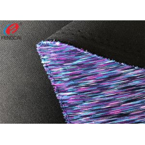 Yarn Dyed Weft Knitted Fabric 95% Polyester 5% Spandex Air Layer Scuba Fabric
