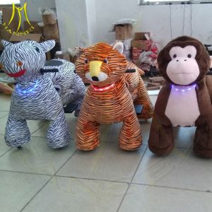 China Hansel electronic 4 wheels stuffed animals plush animal electric scooter on sale