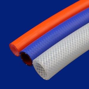 Food Machine High Temperature Braided Silicone Tubing For ID Range 2-100mm