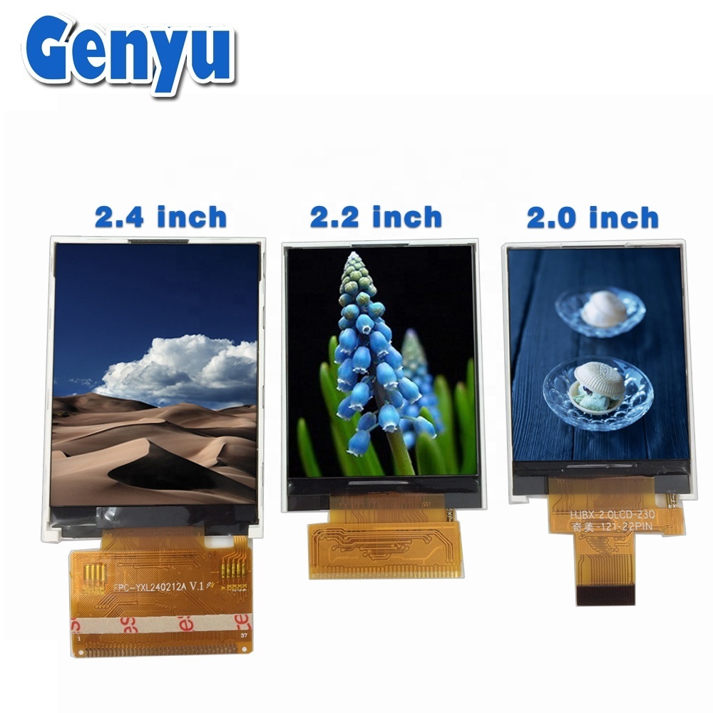 2.8" Spi ILI9341 St7789 18 20 30 37 40 pin 320x240 320x480 Dots Tft LCD Display