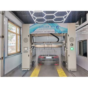 Efficiency Stainless Steel Rollover Car Wash Machine With Hot Air Blower Drying Method High Pressure Wash