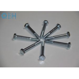 DIN 931 half thread Hexagon head hex bolts with shank class4.8 class 8.8 class 10.9  ZP YZP BLACK HDG color