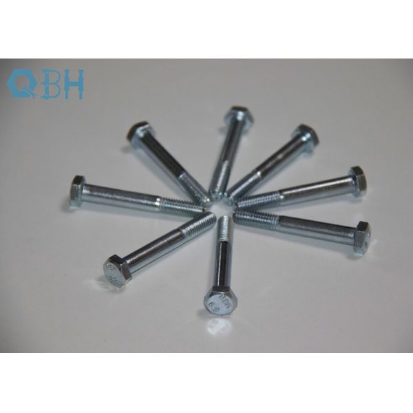DIN 931 half thread Hexagon head hex bolts with shank class4.8 class 8.8 class