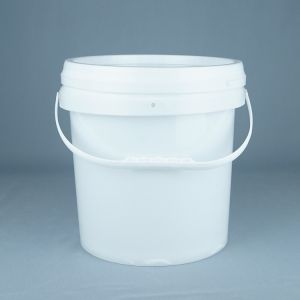 Smooth Surface Round Plastic Pail With Seal Lid Color As Required