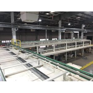 200w Compressors PCC80A Fuselage Length 1500mm Pallet Chain Conveyor