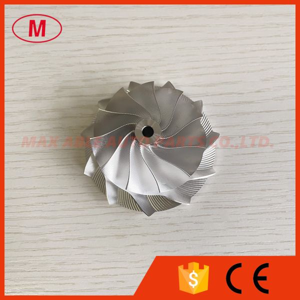 Quality K04 11+0 blades 48.50/61.00mm Point Milling Snake Curve Performance Twisted Blade Design billet compressor wheel wholesale