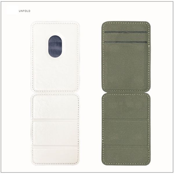 PU Leather Blank Sublimation Phone Card Holder Magnetic Phone Stand Wallet Bag Card Holder