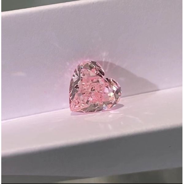 Quality Man Made Lab Grown Pink CVD Diamonds Heart Shape 1.8ct-2.5ct VS-VVS wholesale