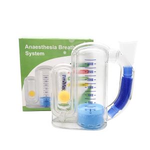 Breath Measurement System Breathing Lung Exerciser With Handle 5000 Volumetric