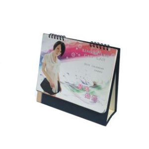 Luxury Desk Customized Calendar Printing Services with Gold Hot Stamping for
