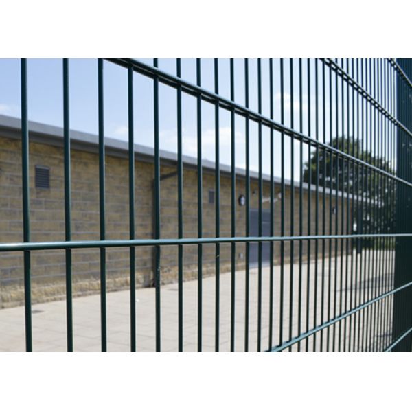 Quality Green Powder Coated Double Wire Mesh Fence / Welded Wire Mesh Panels 200 X 50 MM wholesale